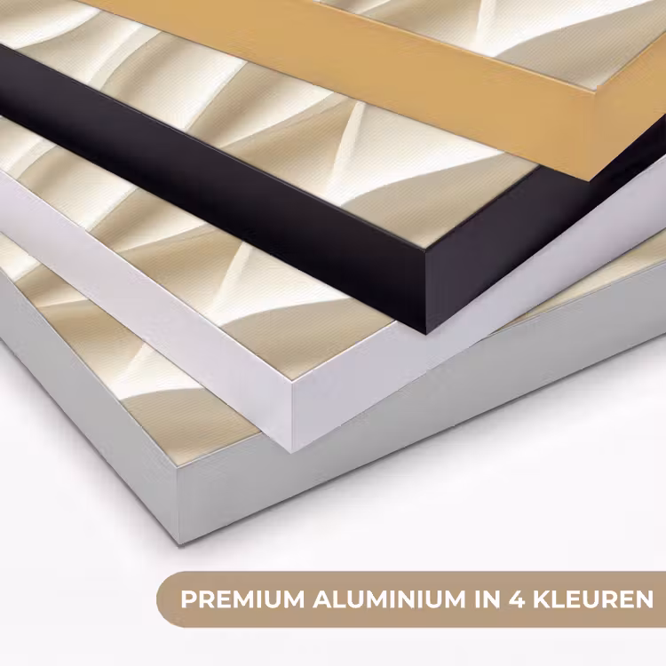 Lijnen - Golvend - Crème Textielframe zwart klein 947 -USP_kleurenNL