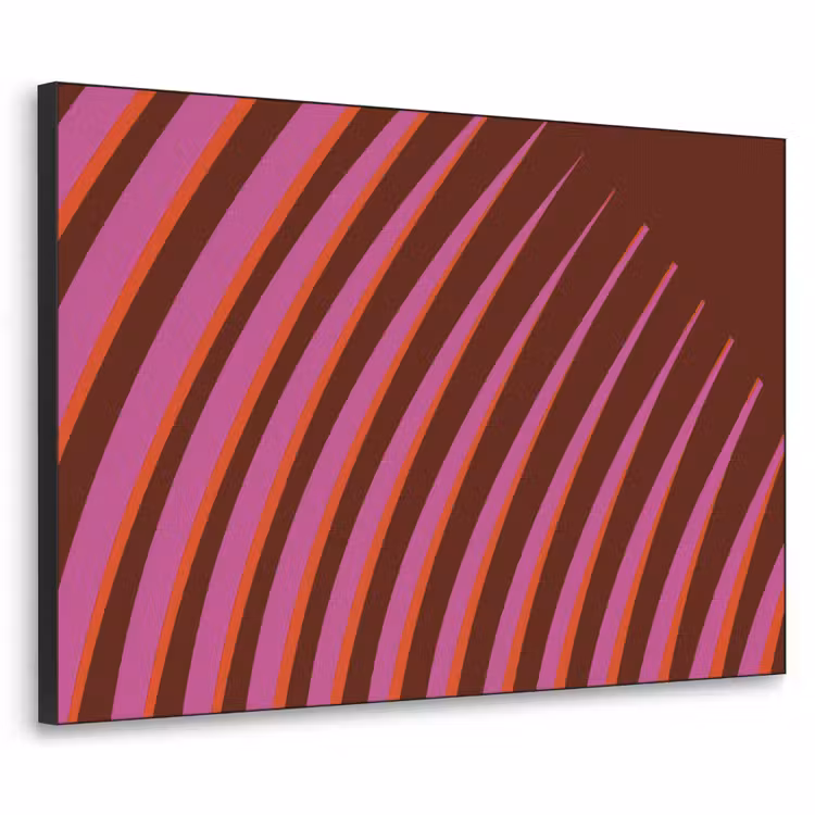 Lijnen - Rood - Beweging Textielframe - compleet frame klein -3d