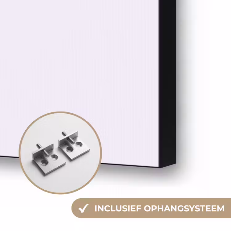 Lilac - Luxe - Paars Textielframe zwart klein 947 -USP_ophangsysteemNL