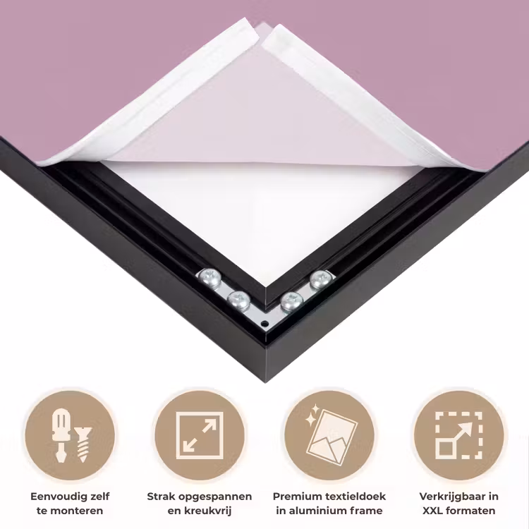 Lilac - Paars - Mauve Textielframe zwart klein 947 -USP_feed_closeupNL