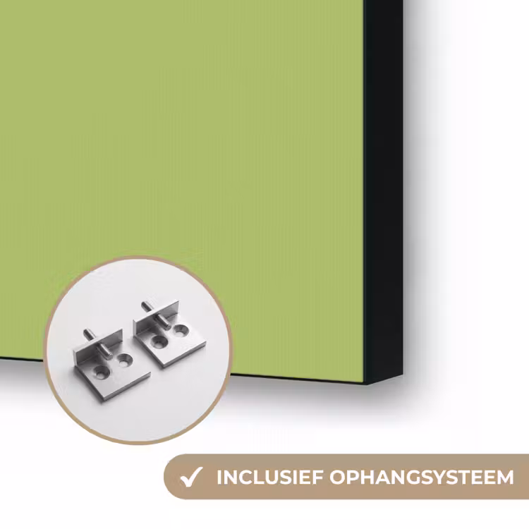 Lime - Glow - Groen Textielframe zwart klein 947 -USP_ophangsysteemNL