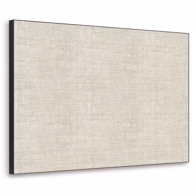 Linnen - Textuur - Beige Textielframe zwart klein 947 -3d