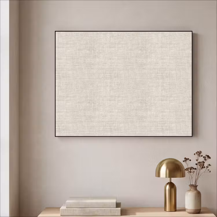 Linnen - Textuur - Beige Textielframe zwart klein 947 -sfeer2