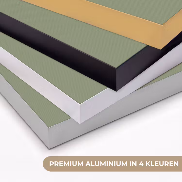 Lint - Boeket - Groen - Quote Textielframe zwart klein -USP_kleurenNL
