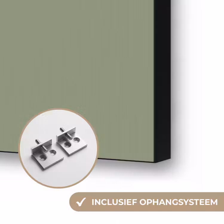 Lint - Boeket - Groen - Quote Textielframe zwart klein -USP_ophangsysteemNL