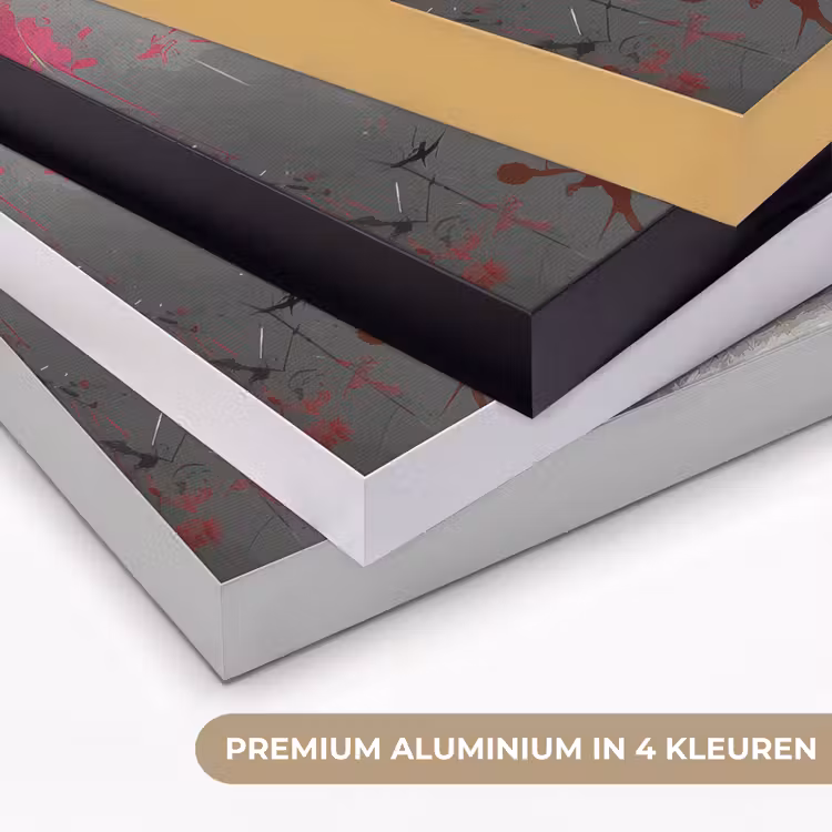 Lippen - Graffiti - Expressief Textielframe zwart klein -USP_kleurenNL