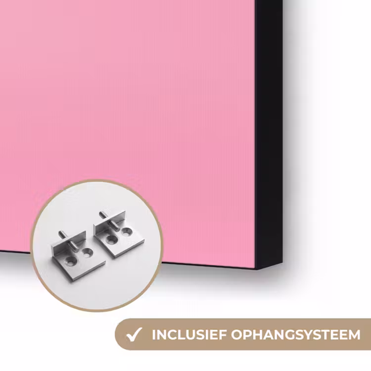 Lolly - Roze - Snoep - Zoet Textielframe zwart klein -USP_ophangsysteemNL