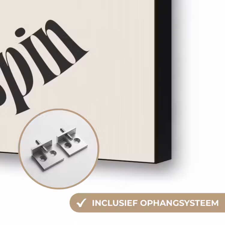 Love - Muziek - Quote Textielframe zwart klein -USP_ophangsysteemNL