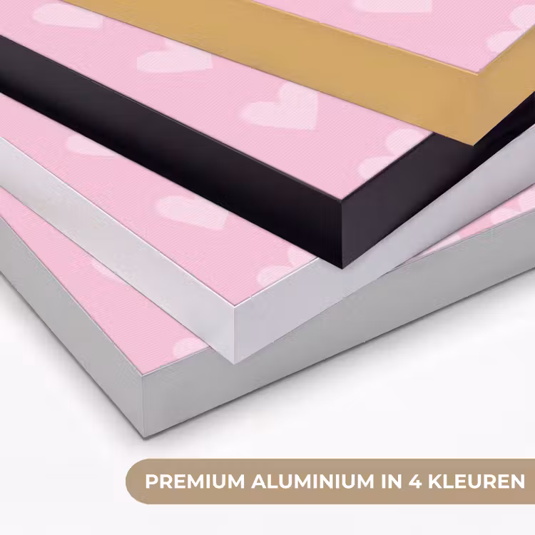 Love - Quote - Moeder - Rood Textielframe zwart klein -USP_kleurenNL
