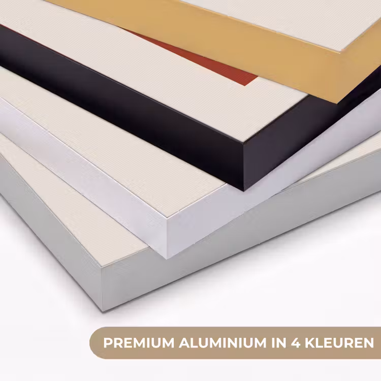 Love - Rood - Minimalistisch Textielframe zwart klein -USP_kleurenNL