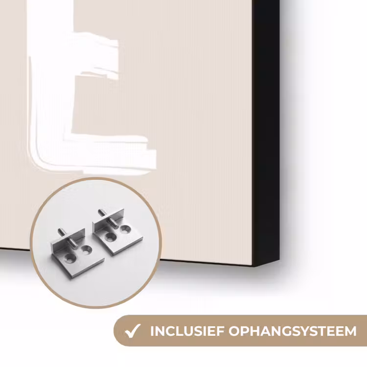 Love - Rood - Tekst Textielframe zwart klein -USP_ophangsysteemNL