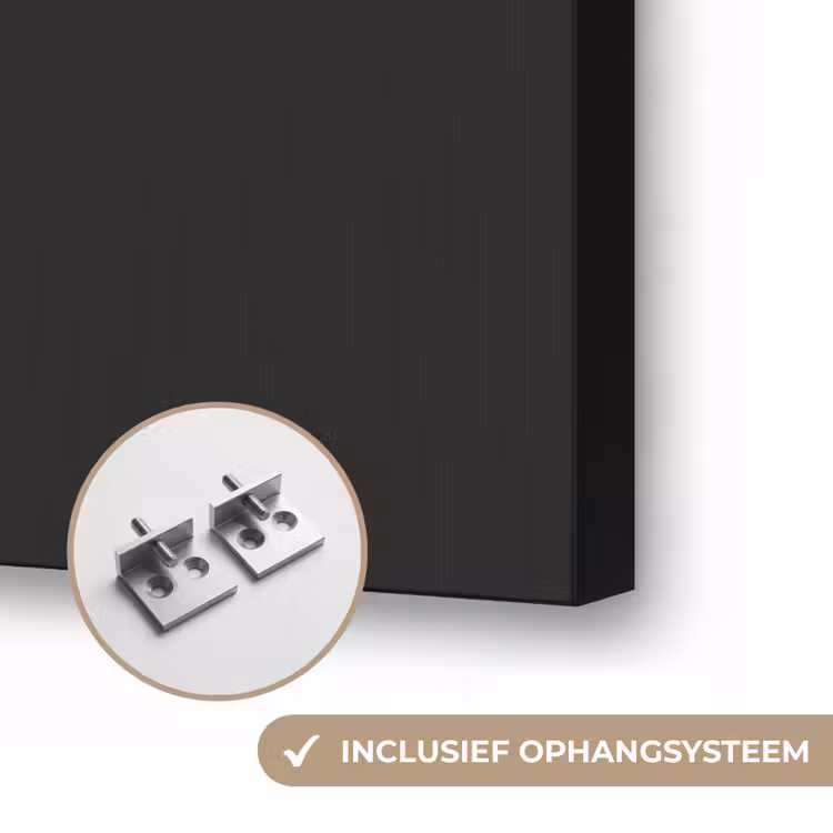 Love - Rood - Valentijn Textielframe zwart klein -USP_ophangsysteemNL