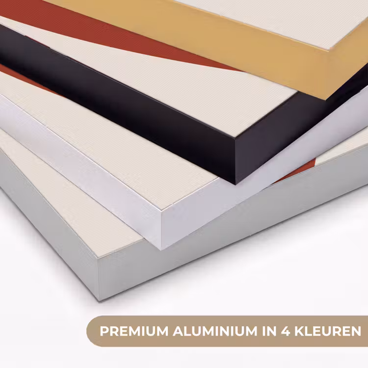 Loveyou - Hart - Rood Textielframe zwart klein -USP_kleurenNL
