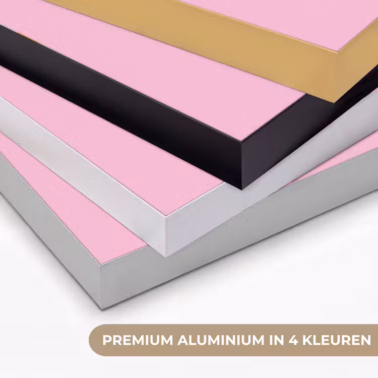 Lucky - Love - Valentijn - Roze Textielframe zwart klein -USP_kleurenNL