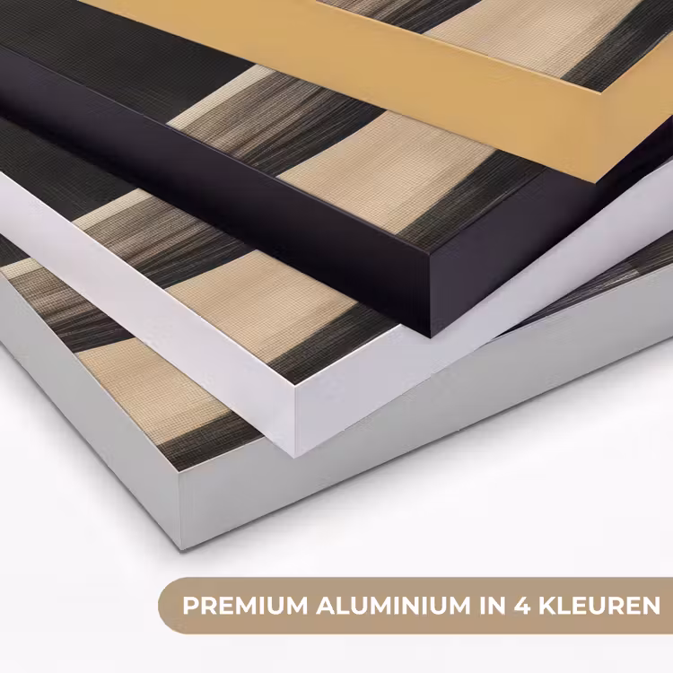 Maan - Cirkel - Goud Textielframe zwart klein -USP_kleurenNL
