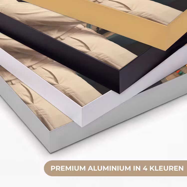 Art frame - Man - Controlekamer - Strand - Man - Controlekamer - Strand Textielframe zwart klein