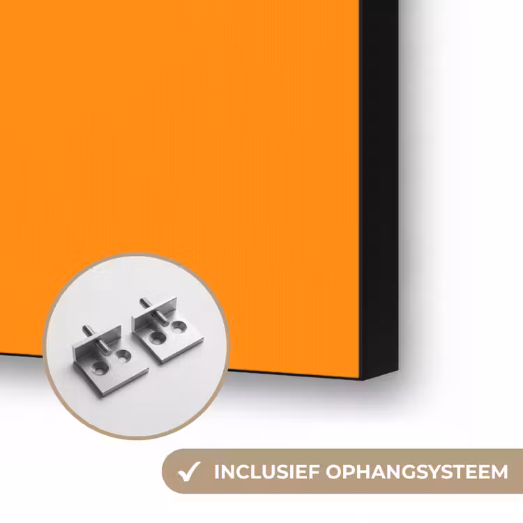 Marigold - Glow - Oranje Textielframe zwart klein 947 -USP_ophangsysteemNL