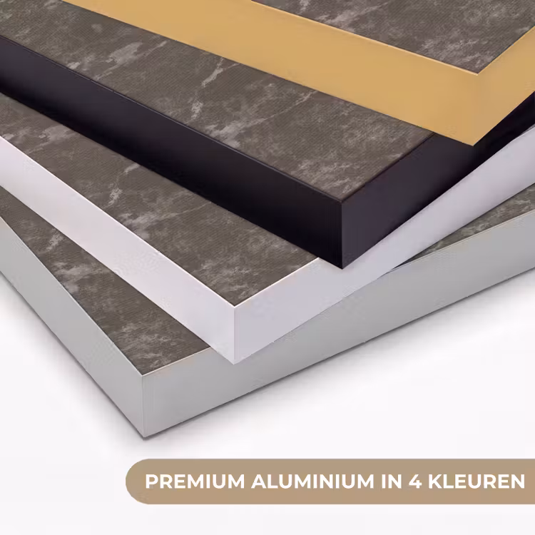 Marmer - Aders - Bruin Textielframe zwart klein 947 -USP_kleurenNL