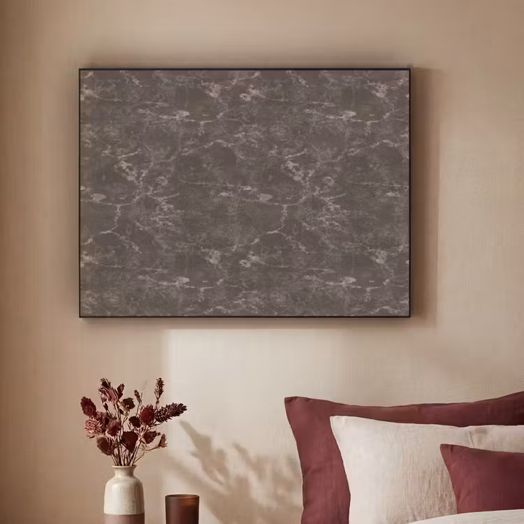 Marmer - Aders - Bruin Textielframe zwart klein 947 -sfeer1