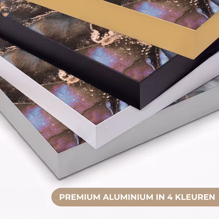 Marmer - Goud - Rosé Textielframe zwart klein -USP_kleurenNL