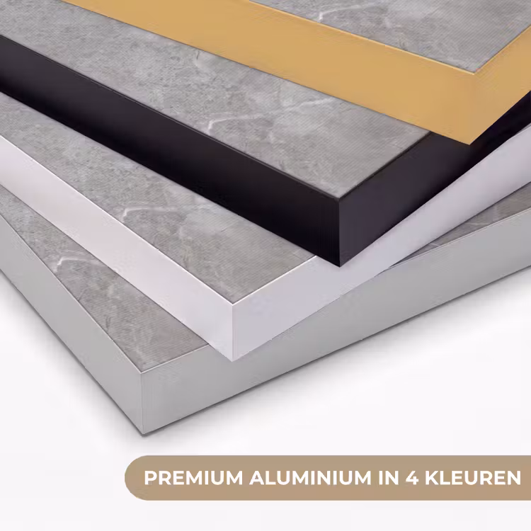 Marmer - Grijs Textielframe zwart klein -USP_kleurenNL