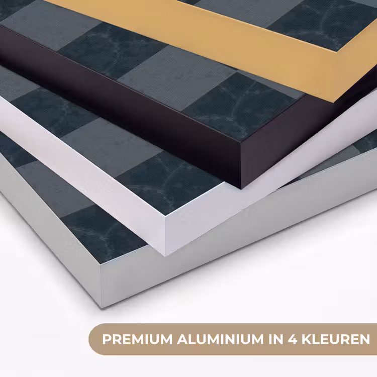 Marmer - Patroon - Antraciet Textielframe zwart klein 947 -USP_kleurenNL