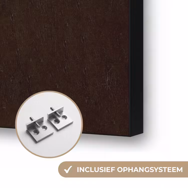 Meisje met de parel - Schilderij - Oude meesters - Vermeer Textielframe zwart klein -USP_ophangsysteemNL