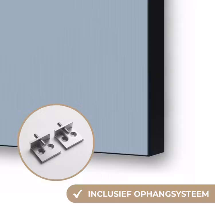 Mellow - Breeze - Blauw Textielframe zwart klein 947 -USP_ophangsysteemNL