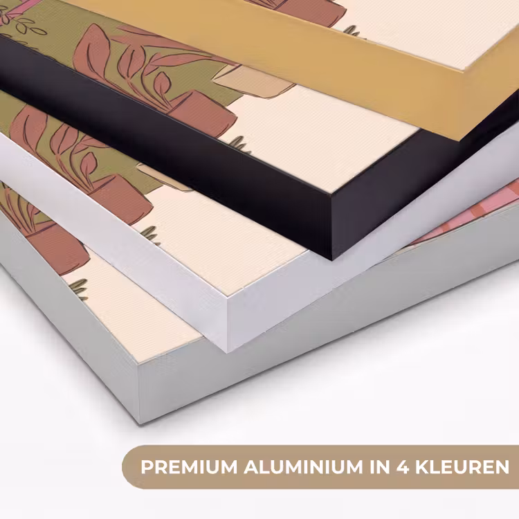 Mensen - Mannen - Hoeden - Retro - Interieur Textielframe zwart klein -USP_kleurenNL