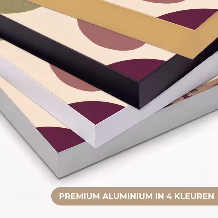 Mensen - Ruiters - Western - Illustratie - Bruin Textielframe zwart klein -USP_kleurenNL
