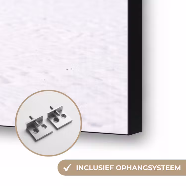 Mensen - Strand - Zomer - Recreatie - Kleurrijk Textielframe zwart klein -USP_ophangsysteemNL