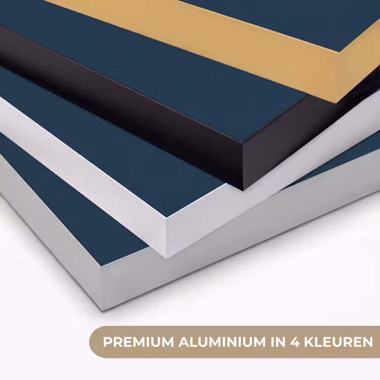 Midnight - Blue - Blauw Textielframe zwart klein 947 -USP_kleurenNL