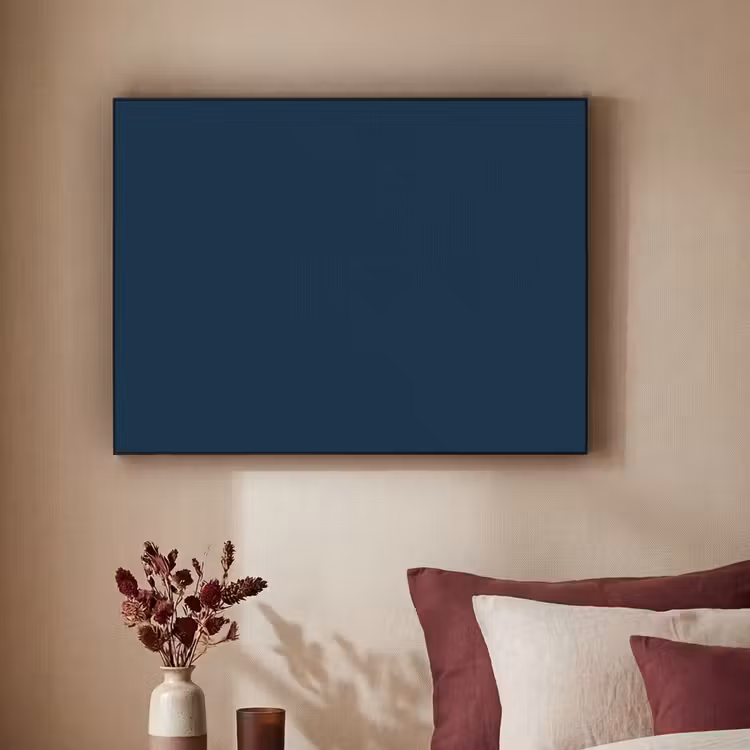 Midnight - Blue - Blauw Textielframe zwart klein 947 -sfeer1