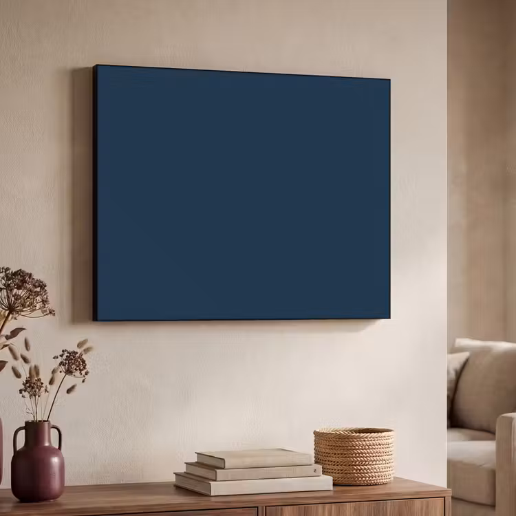 Midnight - Blue - Blauw Textielframe zwart klein 947 -sfeer3