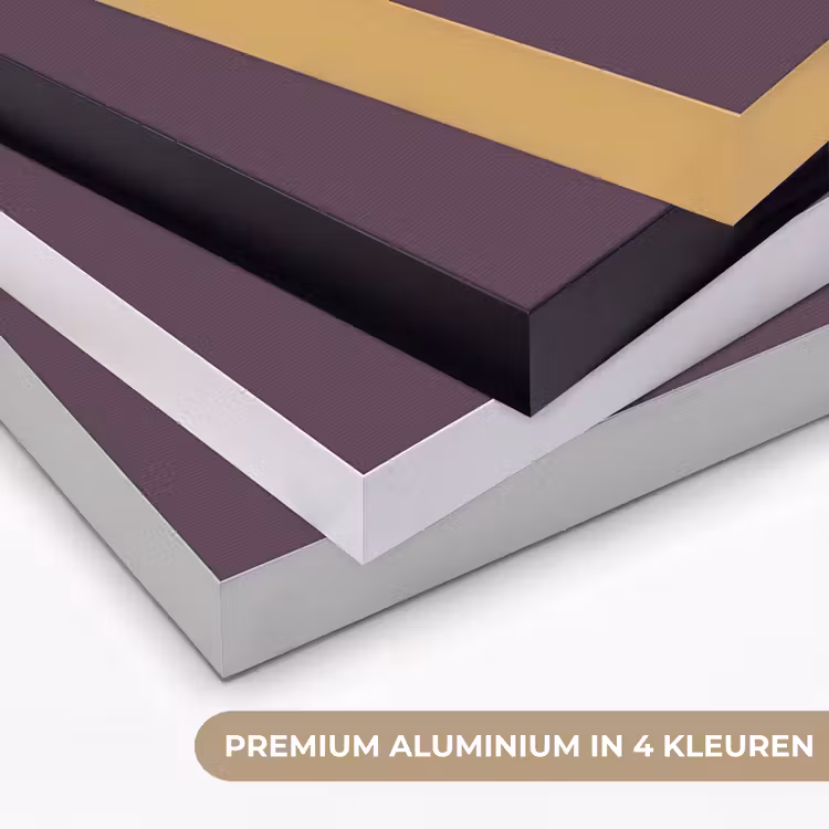 Midnight - Plum - Paars Textielframe zwart klein 947 -USP_kleurenNL