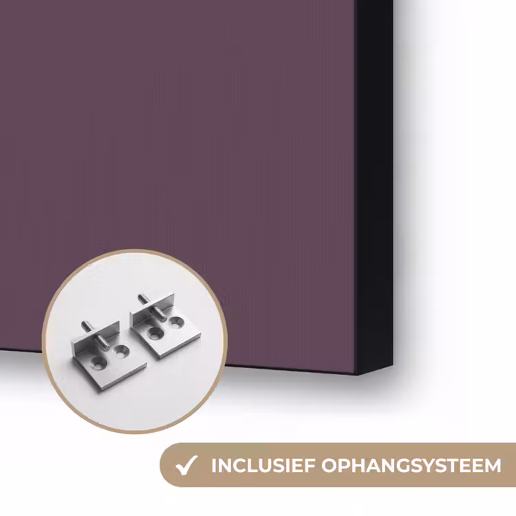 Midnight - Plum - Paars Textielframe zwart klein 947 -USP_ophangsysteemNL
