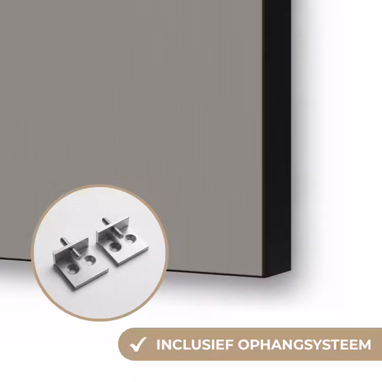 Mineral - Grey - Grijs Textielframe zwart klein 947 -USP_ophangsysteemNL