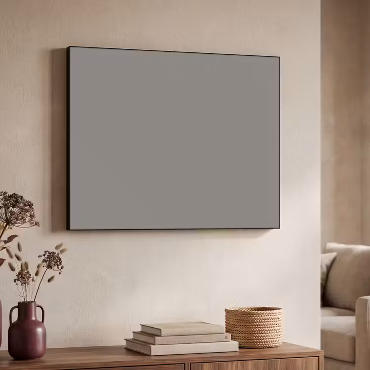 Mineral - Grey - Grijs Textielframe zwart klein 947 -sfeer3
