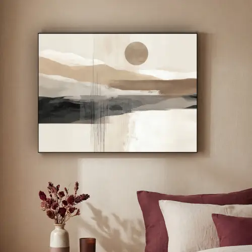 Minimalistisch - Landschap - Dimensie Textielframe - compleet frame klein -sfeer1