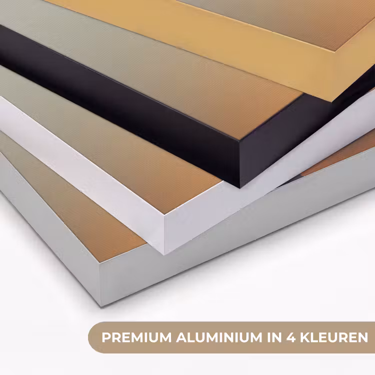 Minimalistisch - Silhouet - Oranje Textielframe zwart klein -USP_kleurenNL