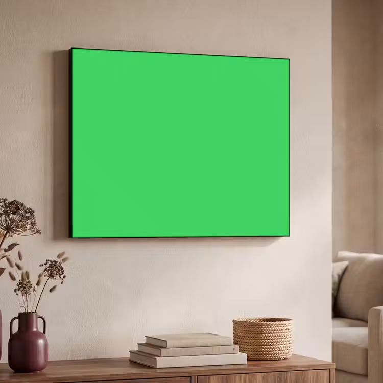 Mint - Green - Groen Textielframe zwart klein 947 -sfeer3