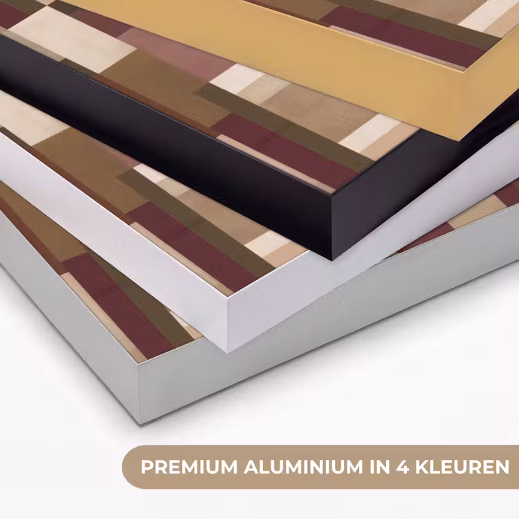 Modern - Geometrie - Kleurrijk Textielframe zwart klein 947 -USP_kleurenNL