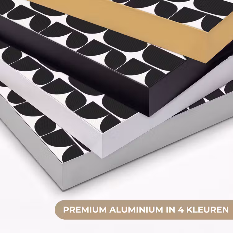 Modern - Geometrisch - Zwart Textielframe zwart klein 947 -USP_kleurenNL