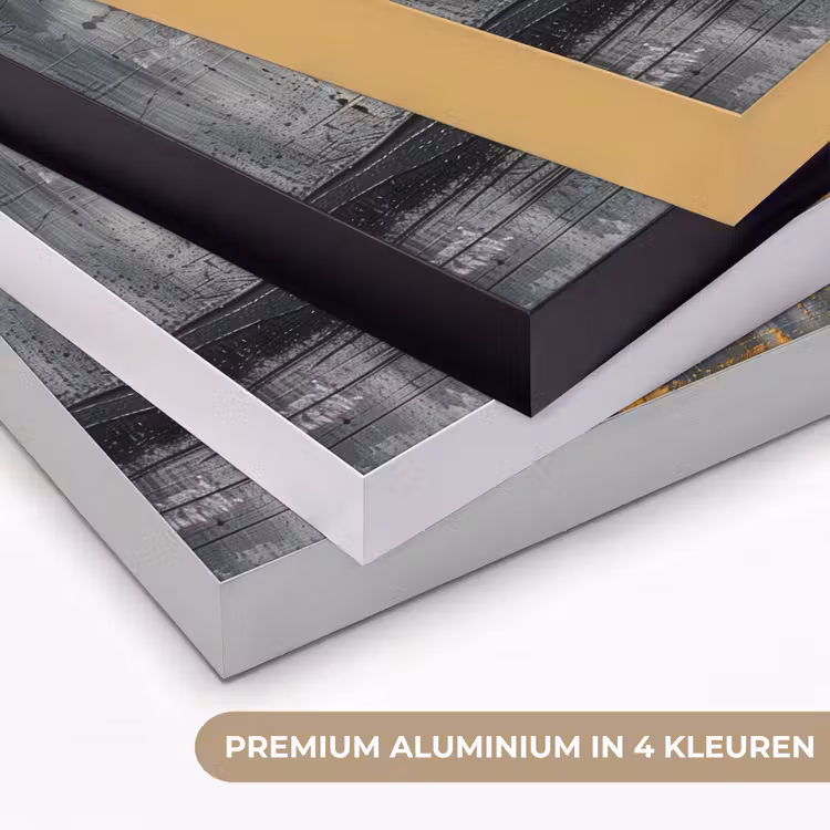 Modern - Goud - Grijs - Patroon Textielframe zwart klein -USP_kleurenNL