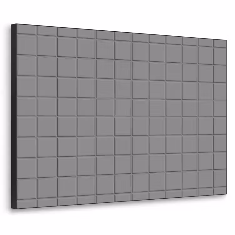 Modern - Patroon - Grijs Textielframe zwart klein 947 -3d