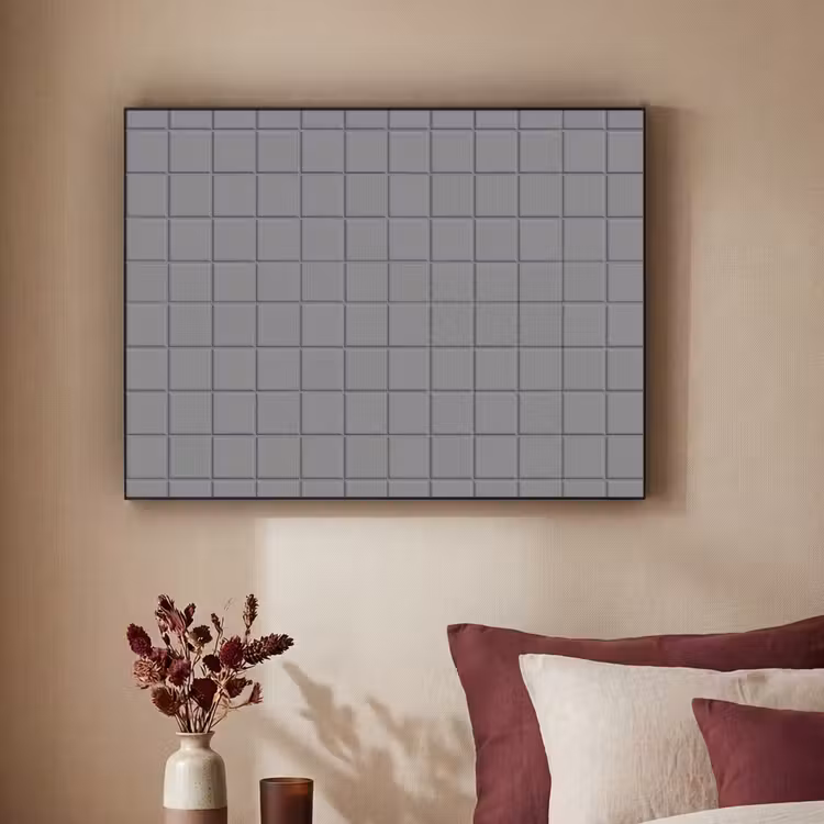Modern - Patroon - Grijs Textielframe zwart klein 947 -sfeer1