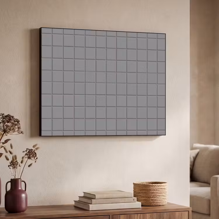 Modern - Patroon - Grijs Textielframe zwart klein 947 -sfeer3