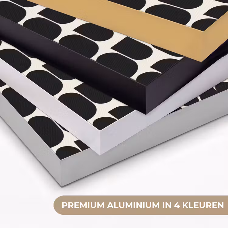 Modern - Patroon - Zwart Textielframe zwart klein 947 -USP_kleurenNL
