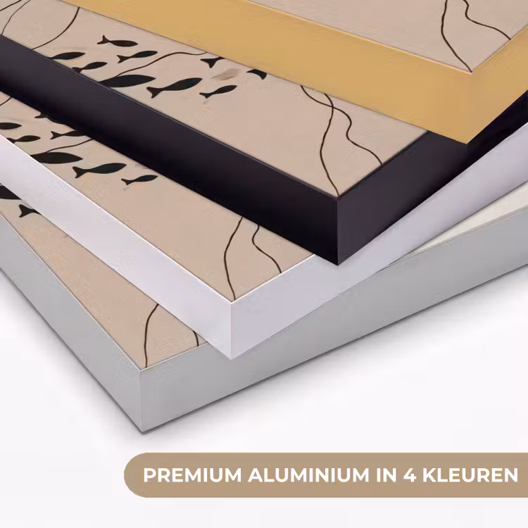 Modern - Vrouw - Goud Textielframe zwart klein -USP_kleurenNL
