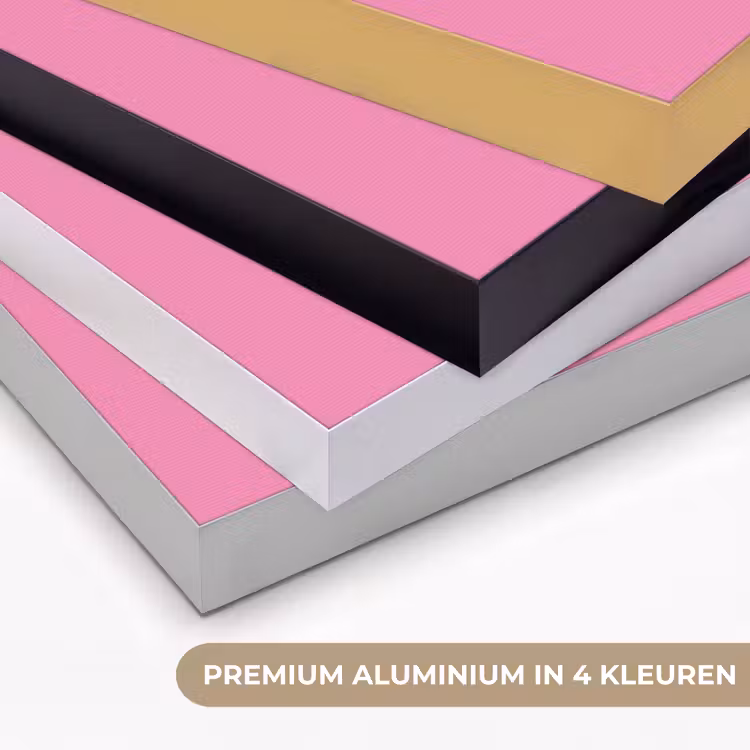 Moeder - Boodschap -Roze Textielframe zwart klein -USP_kleurenNL